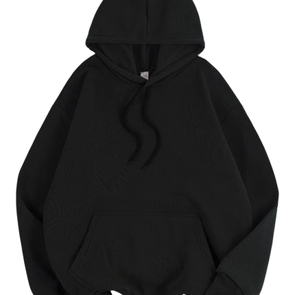 Basic Winter Women's Solid Hoodies Stretch Fleece Comfortable Sweatshirts Loose Pocket Warm Clothes New Street Female Pullover