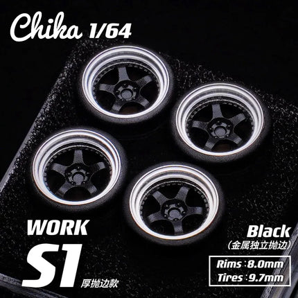 1/64 Chika Work S1 Thick side cast version 9.7mm second modification modified wheel hub
