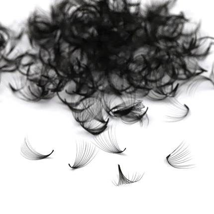 AGUUD All Size 3D-40D Loose Fan Eyelash Extensions Mega Volume Fans Pointy Base Premade Fans Bouquet Professional Makeup Lashes
