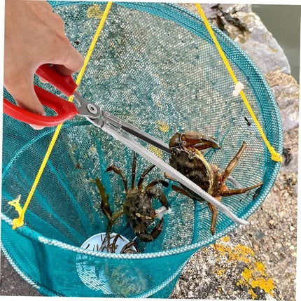 Professional Outdoor Garbage Color Tongs Anti-slip Long Handle Crab Catching Pliers Loach Fish Grabber Sturdy Wear-resistant