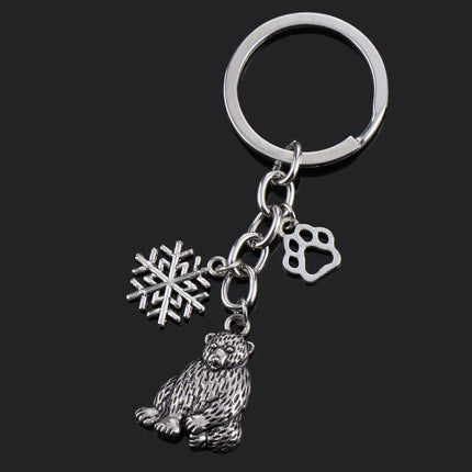 Fashion Animal Women Keychain Car Moon Cat Dog Love Heart Key Chain Friends Gift Jewelry Bag Pendant Wing Evil Eye Angel Turtles