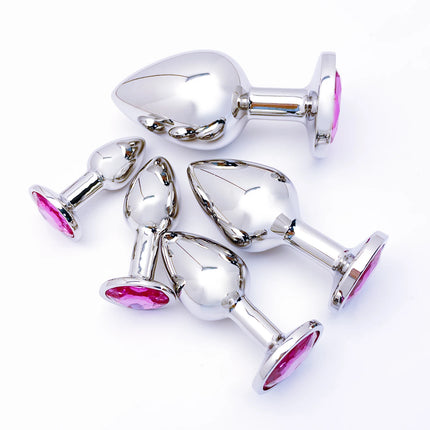 Metal Anal Plug Set 5 Size Butt Plug Sex Toy for Couples Adult Game Masturbator Anus Stimulation Toys for Women And Men