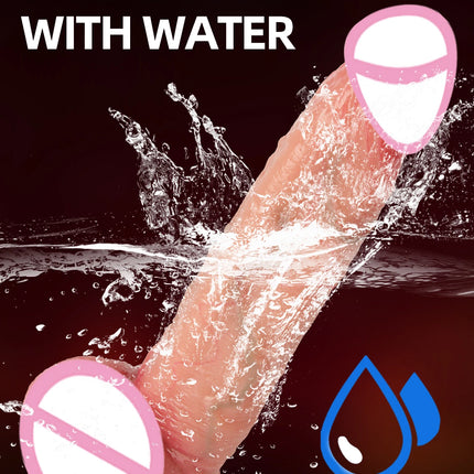 Realistic Dildos for Women, Skin-Sliding Foreskin Testicles Dildo, Anal Vaginal Stimulation Strapon Big Penis Sex Toys for Women