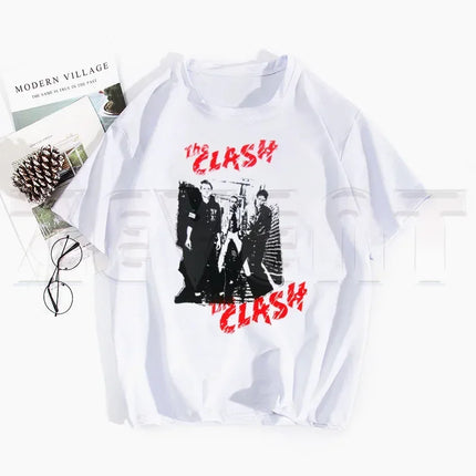 London Calling The Clash Album Ulzzang T Shirts Spring Tops Tees Men Women Short Sleeve Casual T Shirt