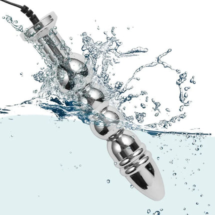 Bipolar Electric Shock Anal Plug Vaginal Butt Plug Orgasm Masturbation Adult Sex Toy Metal Electrode Buttplugs Anal Massager