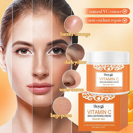 Orange Enzyme Exfoliating Gel Gentle Clean Pore Exfoliator Mild Remove Dead Skin Smooth Texture Hydrate Brighten Vitamin C Cream