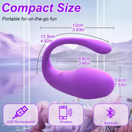 Wearable G-dot Love Egg Wireless Bluetooth Dildo Vibrator Egg APP for Female Control Clitoral Stimulator Adult Happy Massage Toy