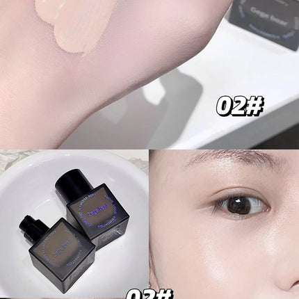 Gege Bear Clear Flawless Foundation, Natural, Hydrating, Long-Lasting, Coverage for Dry and Oily Skin Types to Even Skin Tone