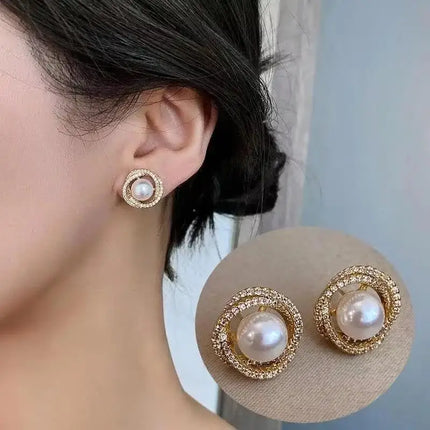 Korean Fashion Seven Star Zircon Earrings For Women Jewelry 2026 Trending New Luxury Women's Crystal Stars Stud Earrings Gifts