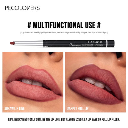 1PC Matte Lip Liner and Lip Color Pencils | Non-Greasy, Long-Lasting Waterproof, Stain-Resistant - 24-Hour Wear