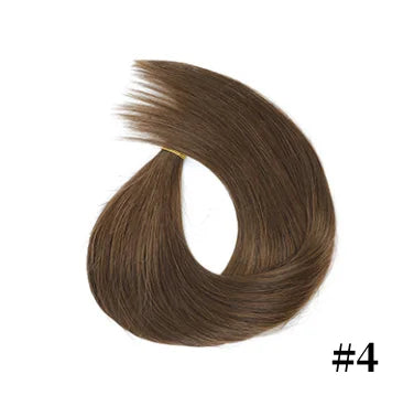Nano Ring Hair Extensions 100% Human Hair Straight Weft Individual Strands For Damage Free Hair Extensions