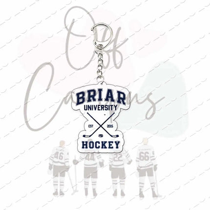 TV Show Off Campus K Keychain Bag Charm Elle Kennedy Garrett Graham Hockey Acrylic Keyrings Pendant Chain Fans Friends Gifts