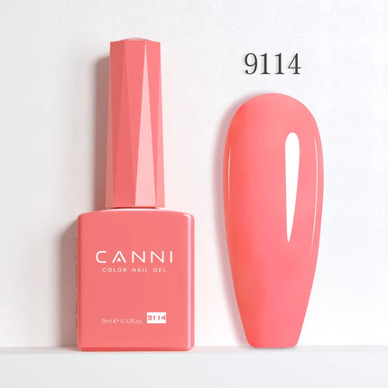 9ml CANNI Gel Nail Polish HEMA FREE TPO FREE Round Brush Gorgeous Color Soak Off UV LED Semi Permanent Gel Varnish Winter Nails