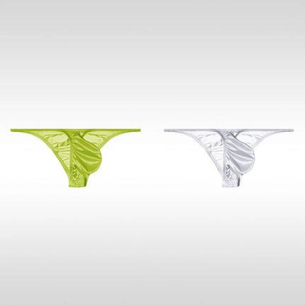 Men's Underwear Ice Silk Low Rise Sexy Bikini Briefs