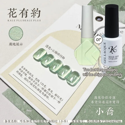 Vernis à ongles transparent Flower Ice en gel, couleur translucide cristal, vernis à ongles magnétique œil de chat, gel UV semi-permanent