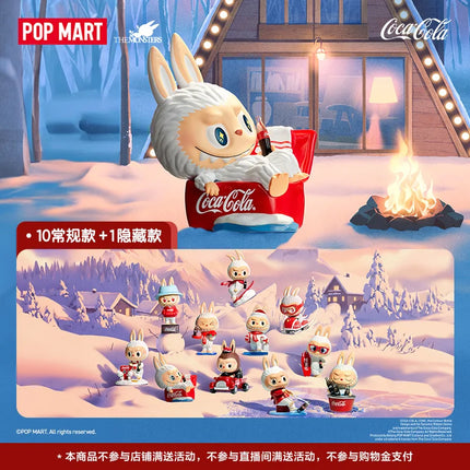 Official genuine POPMART THE MONSTERS Coca Cola figurine blind box LABUBU ornament decoration for girls birthday gifts
