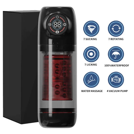 Automatic Male Masturbator Cup 7 Sucking Rotating Licking Modes Pocket Pussy Stroker Blowjob Penis Pump Sex Toys For Men