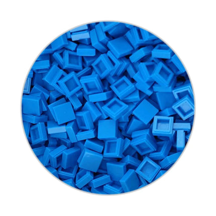 200/330/660pcs MOC Pixel Particles Plate Smooth 1x1 DIY Building Blocks Flat Square Bricks Halloween Christmas Children Toy 3070