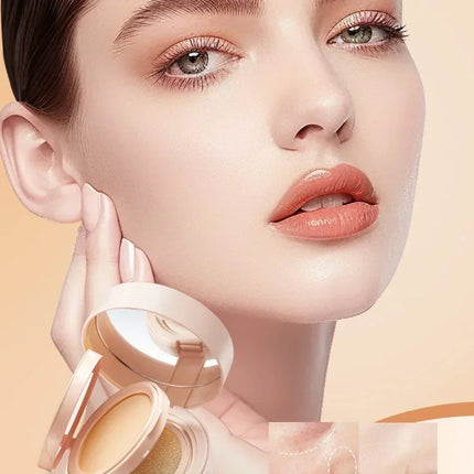 2 in 1 Double Layer Powder Cushion Clear Natural Lasting Brightening Sadoer Makeup Concealer Loose Powder Air Cushion BB Cream