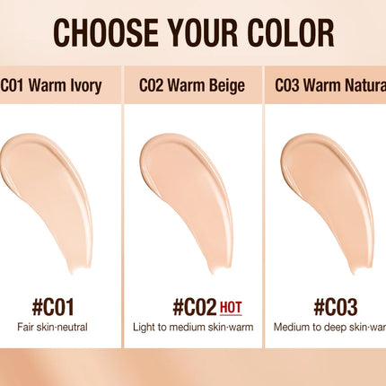 Liquid Foundation Cream 30ml Full Coverage Makeup Base SPF30 Waterproof Long Lasting Concealer Smooth Matte Finish