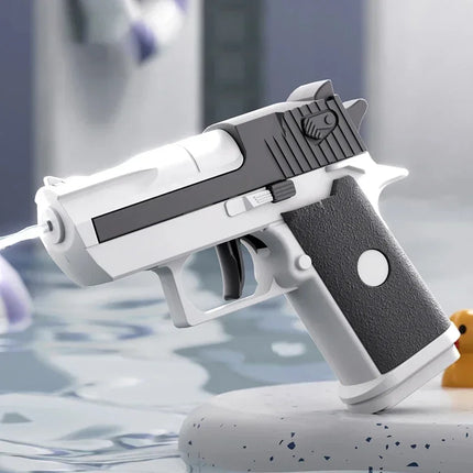 Mini Water Pistol Mechanical Continuous Firing Water Gun Summer Pool Shooting Watergun Manual Water Gun Outdoor Game Toys Gifts