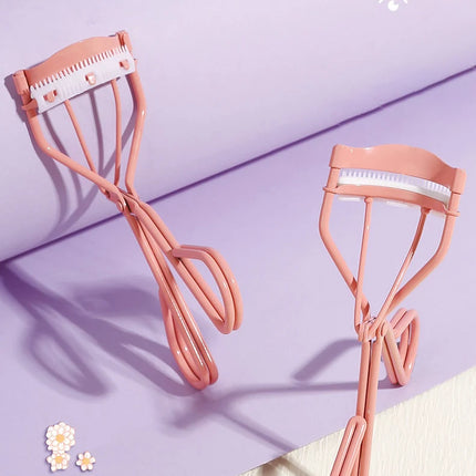 Eyelash Curler Comb Eyelashes Fits All Eye Shapes Lash Lift Curling Clip Eye Makeup Tools With 1 Silicone Refill Pads