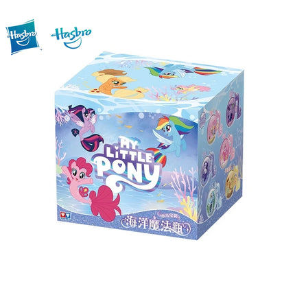 Hasbro Anime My Little Pony Ocean Magic Bottle Series Blind Box Toy Twilight Sparkle Rainbow Dash Applejack Gifts for Children