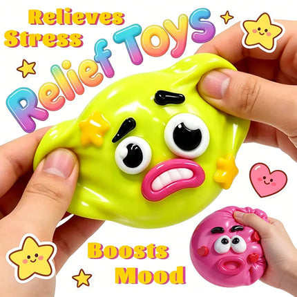 Hot NEW Smushers Squishy, Curiosities Dog Face Swap Squishy Toy, Soft Moldable Cute Slow Rise Squeeze Toy, Relaxing Sensory