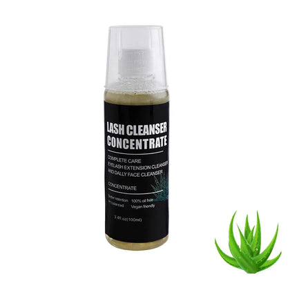 Eyelash Extension Shampoo Concentrate Kit 100ml Lash Bath Foam Cleanser Mousse Friendly For Daily Face lash cleanser concentrate