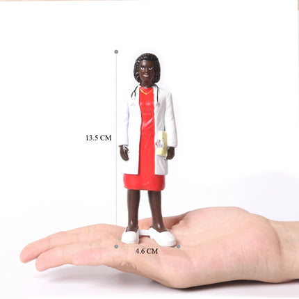 Realistic Pretend Professional Career Figures - Plastic Models of People from around the World Educational Toy Gift for Children