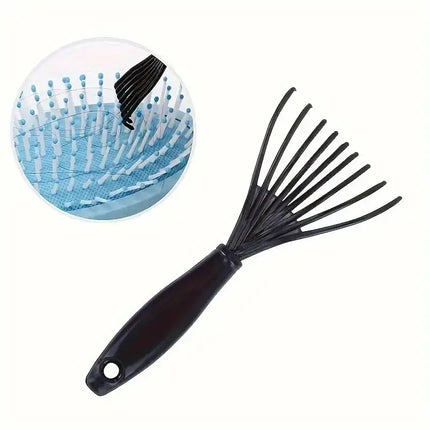 Hair Brush Cleaner Tool, Cleaner Hair Brush Cleaner Hair Dirt Remove Comb Embeded Tool for Home Salon