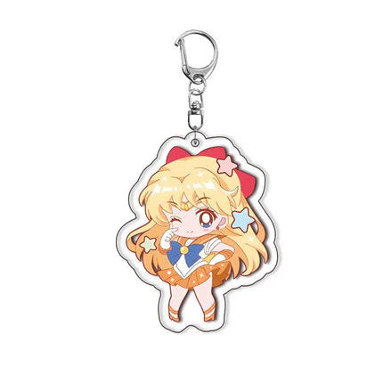 Sailor Moon Acrylic Keychain Usagi Tsukino Chibiusa Anime Cute Charm Pendant Cosplay Gift Collection Kawaii Accessory for Girls