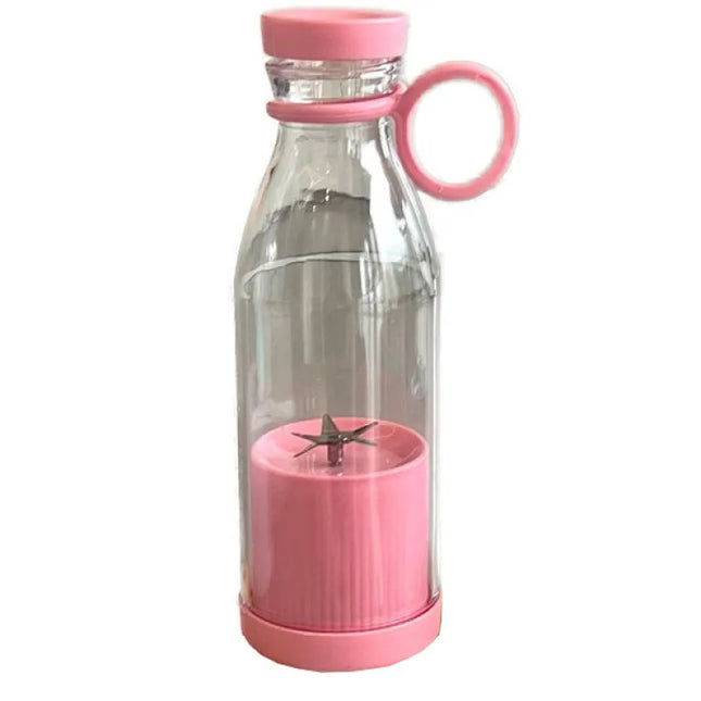 Portable Electric Blender Juicer Cup with 6 Stainless Steel Blades, USB Rechargeable, 380ml Mini Blender Juicer for Outdoor Travel