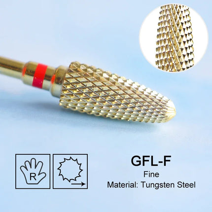 Nail Drill Bits Carbide Large Cone Electric Milling Cutter Gel Polish Remover Grinding Tools DIY Accessories Supplies