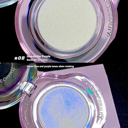 RMT High Gloss Chameleon Highlight Matte Purple Fine Powder Cream Blusher Shiny Face Brightening Integrated Plate ROMATIC Makeup