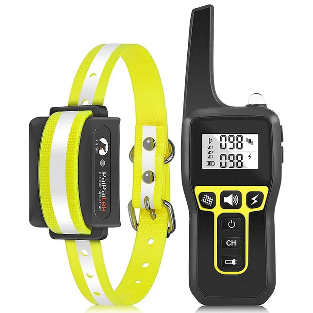 1000M Dog Training Collar, Universal Dog Bark Collar, Waterproof Rechargeable, Dog Shock Collar with Remote and Auto Modes Collar