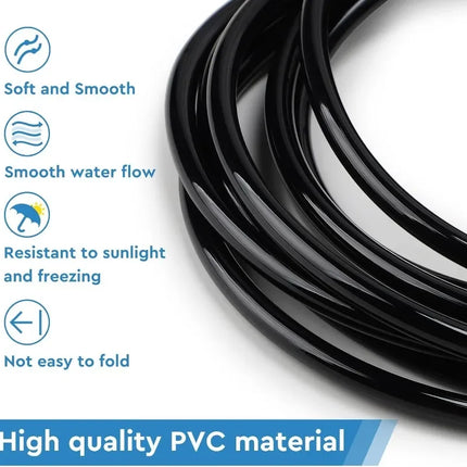 30/10m Garden Watering Hose 4/7mm PVC Adjustable Drip Pipe Hoses Greenhouse Bonsai Plant Watering Irrigation System Supplies