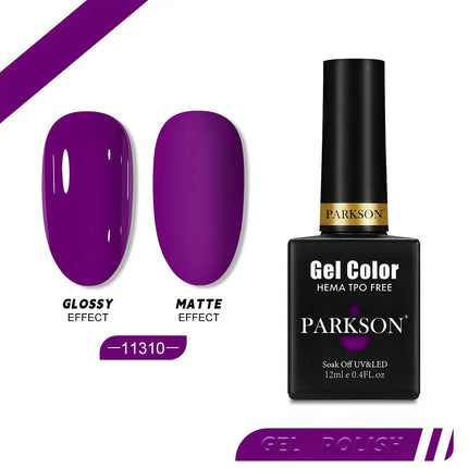 Parkson 12ml Nail Gel Polish TPO HEMA Free Glitter Semi Permanent Soak Off UV LED Long Wear Ultra Diamond Top Coat Varnish