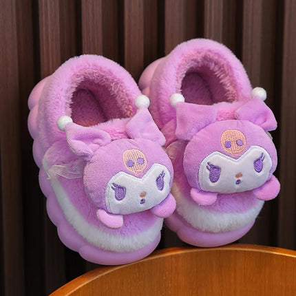 New Autumn And Winter Children'S Cotton Slippers For Boys And Girls Cute Cartoon Indoor Slippers For Infants And Young Children