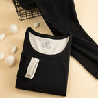 Xl / Wool and silk suit for women-black-o6e