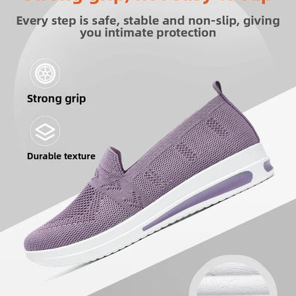 Spring New Women's Sports Shoes, Fashionable, Breathable, Lightweight, Non-slip, Wear-resistant, Casual Sports Shoes, Flat Shoes