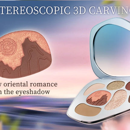 CATKIN Eyeshadow Blush Full Face Matte Shimmer Glitter High Pigmented Face Highlighter Shading Powder