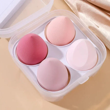 4PCS Beauty Eggs Set Seamless Smudging More Hygienic Prevents Bacteria Buildup Create A Flawless Makeup Look Beauty Egg Case