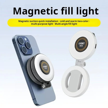 Magnetic Selfie Light LED Fill Light Compatible For Magsafe,ravel, Desktop, Selfies, Video, Makeup/Photography/TikTok/Zoom Calls