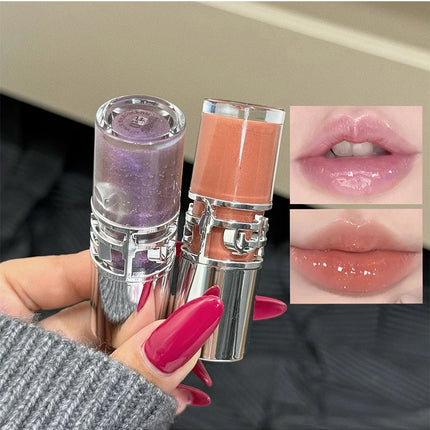 Flowing mirror lip gloss, waterproof and long-lasting luster, non stick to the cup, silky texture, natural makeup effect