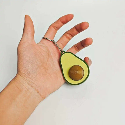 Avocado Clicker Fidget Keychain Backpack Charm Sensory Stress Relief Toys ADHD Anxiety Idea Gifts for Teens Kids Boys Girls