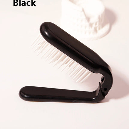 1PC Foldable Portable Hair Comb – Head Massage for Salon Hairstyles, Fashionable Hair Accessory for Real Hair Wigs