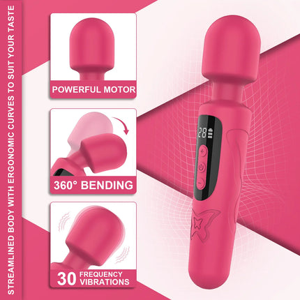 Powerful Handheld Masturbator Wand Vibrator For Women Vagina Masturbator Erotic Adults Dildo Stick