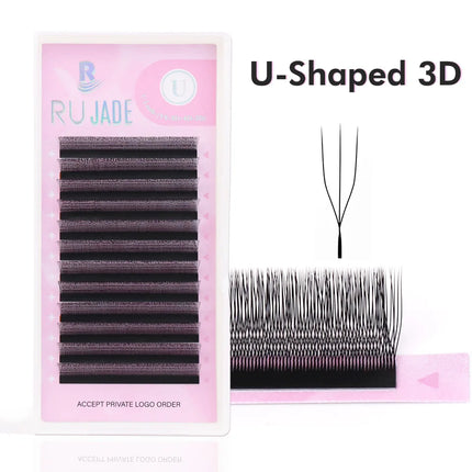2D Y Single Tip Eyelash Extension 3D 4D W Natural Soft Wispy Eyelashes Individual False Lashes Mesh Net Cross Lash Makeup Cilio