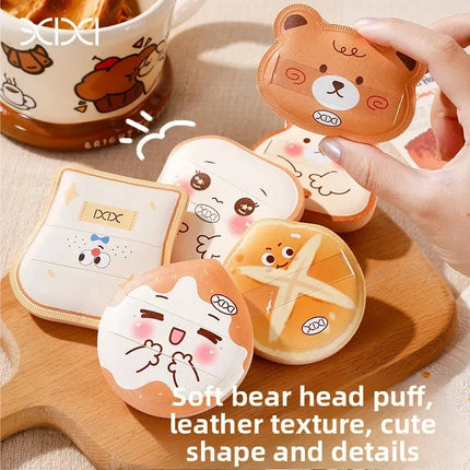 Xixi Food Toy Pineapple Bun Cotton Candy Sponge Cake Series Lightweight Natural Smooth Student Affordable Makeup Sponge